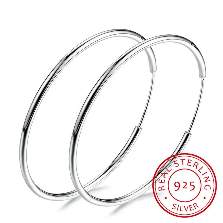 Shine Bright with Timeless Silver Hoops