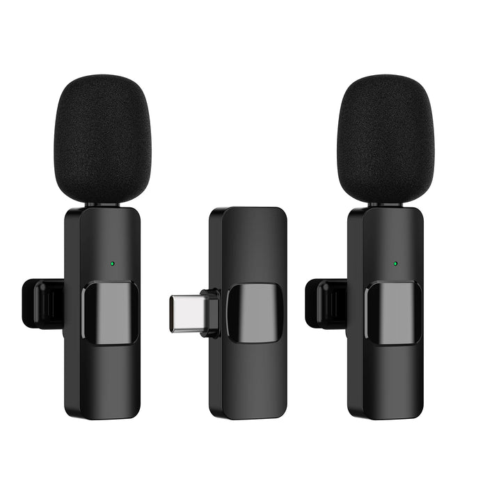 Xiaolo Wireless Lavalier Microphone – Mini Audio Recorder for iPhone, Android & More