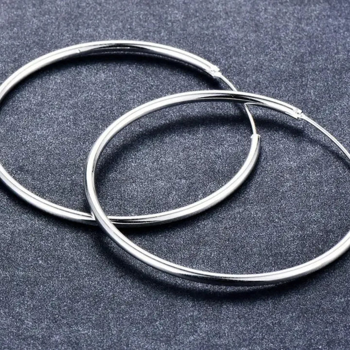 Shine Bright with Timeless Silver Hoops