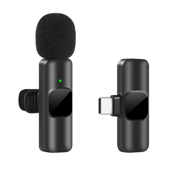 Xiaolo Wireless Lavalier Microphone – Mini Audio Recorder for iPhone, Android & More